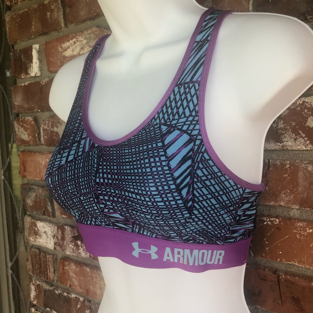 Under Armour Heat Gear Printed sports Bra sz S - Picture 2 of 6